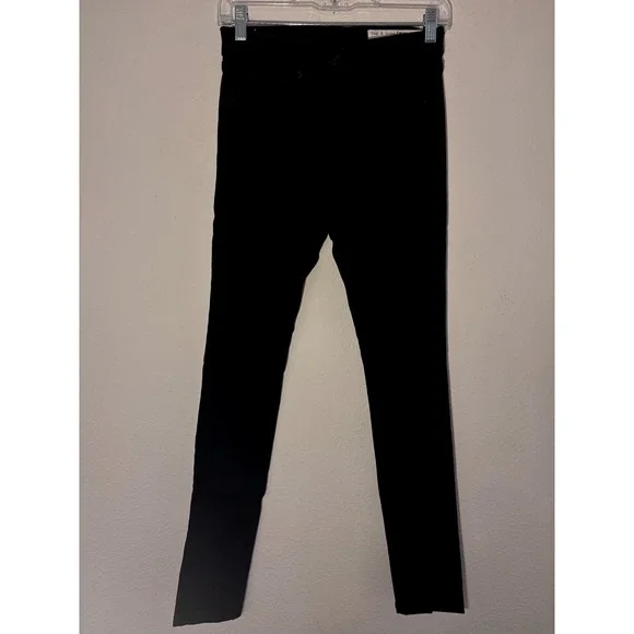 Rag & Bone 10 Inch Skinny Jeans Black High Rise Modal Blend Size 25 W1532I769BLK - Picture 1 of 9